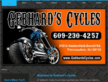 Tablet Screenshot of gebhardsmotorcycles.com